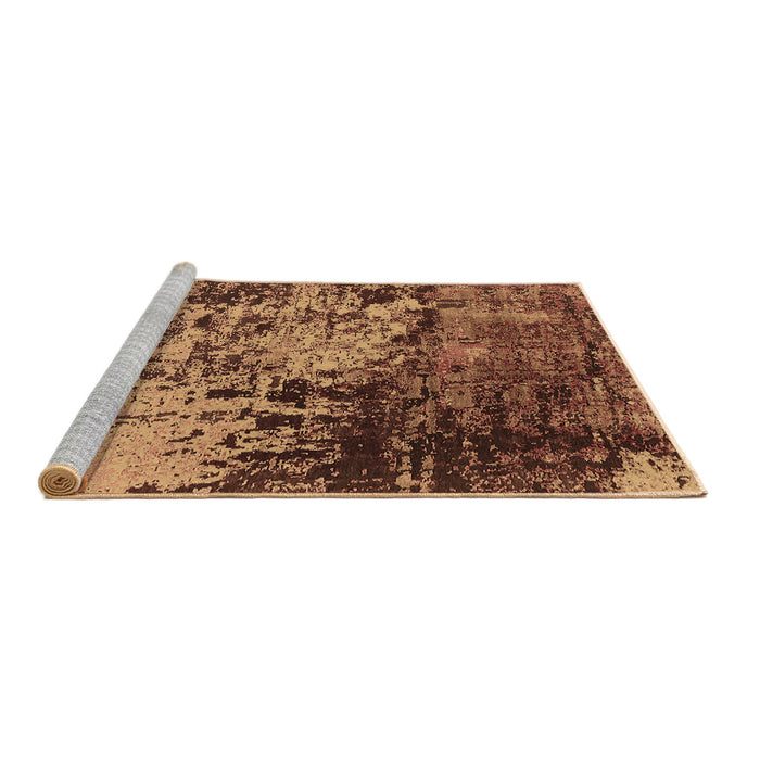 Sideview of Machine Washable Oriental Brown Industrial Rug, wshurb2763brn