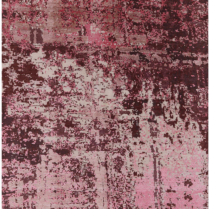 Machine Washable Industrial Modern Saffron Red Rug, wshurb2763