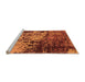 Sideview of Machine Washable Oriental Orange Industrial Area Rugs, wshurb2763org