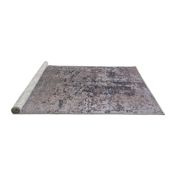 Sideview of Machine Washable Industrial Modern Cloudy Gray Rug, wshurb2764