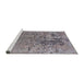 Sideview of Machine Washable Industrial Modern Cloudy Gray Rug, wshurb2764