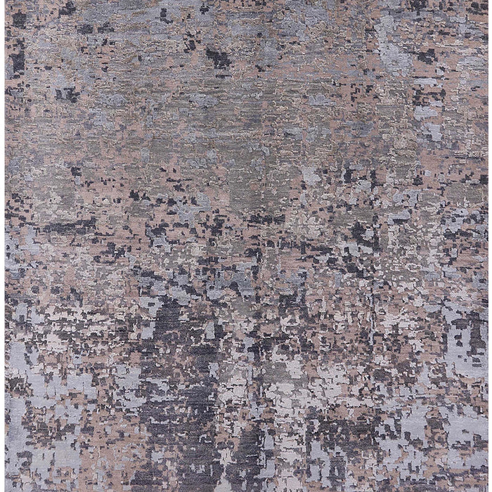 Machine Washable Industrial Modern Cloudy Gray Rug, wshurb2764
