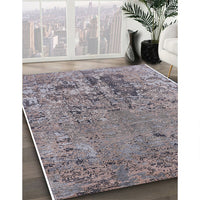 Mid-Century Modern Cloudy Gray Oriental Rug, urb2764