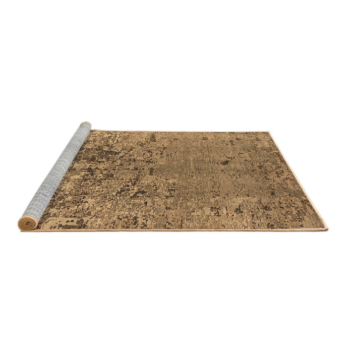 Sideview of Machine Washable Oriental Brown Industrial Rug, wshurb2764brn