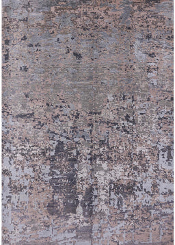 Mid-Century Modern Cloudy Gray Oriental Rug, urb2764