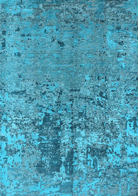 Oriental Light Blue Industrial Rug, urb2764lblu