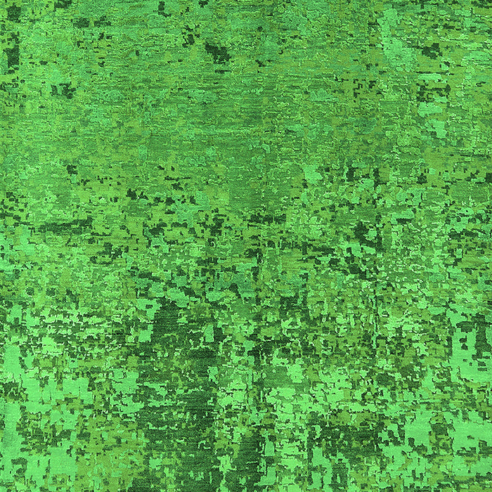 Machine Washable Oriental Green Industrial Area Rugs, wshurb2764grn