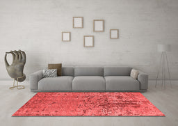 Industrial Red Washable Rugs
