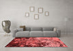 Industrial Red Washable Rugs