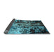 Sideview of Oriental Light Blue Industrial Rug, urb2765lblu