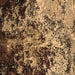 Square Oriental Brown Industrial Rug, urb2765brn