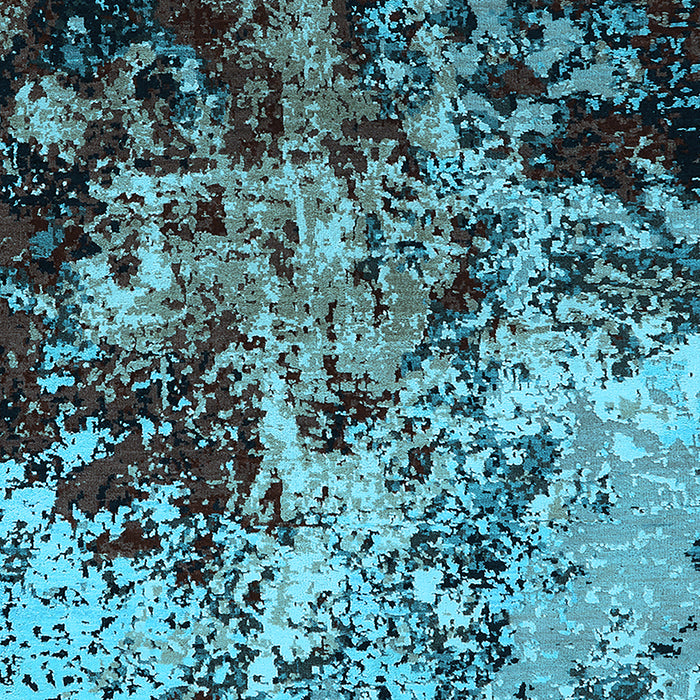 Oriental Light Blue Industrial Rug, urb2765lblu