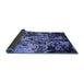 Sideview of Oriental Blue Industrial Rug, urb2765blu