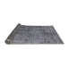 Sideview of Mid-Century Modern Gray Oriental Rug, urb2766