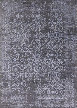 Mid-Century Modern Gray Oriental Rug, urb2766