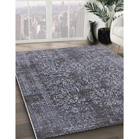 Mid-Century Modern Gray Oriental Rug, urb2766