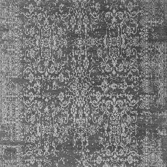 Machine Washable Oriental Gray Industrial Rug, wshurb2766gry