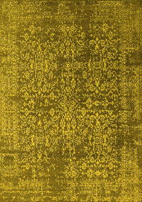 Oriental Yellow Industrial Rug, urb2766yw