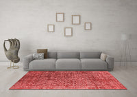 Machine Washable Oriental Red Industrial Rug, wshurb2766red