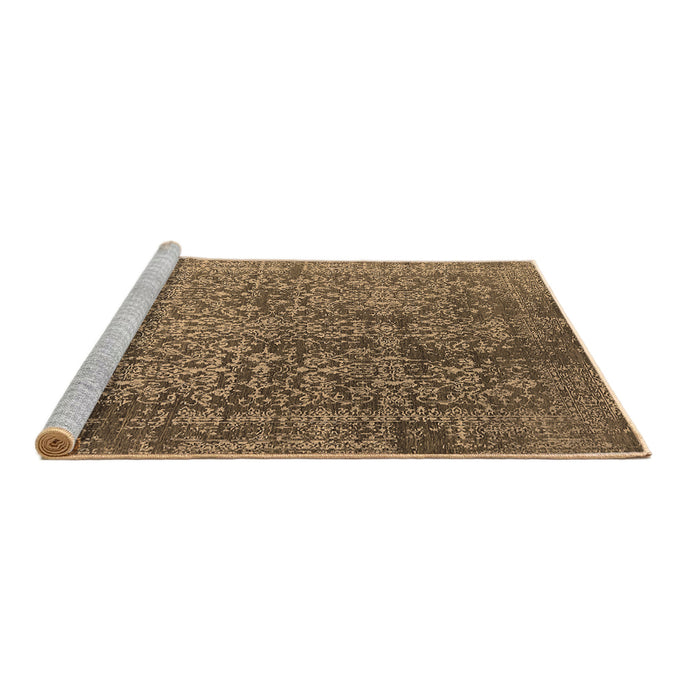 Sideview of Machine Washable Oriental Brown Industrial Rug, wshurb2766brn