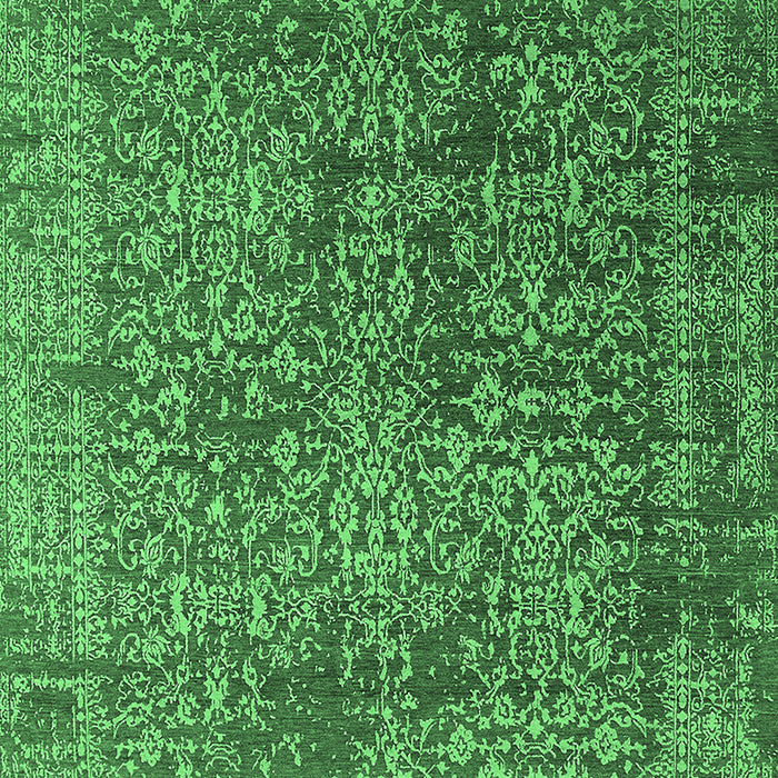 Oriental Emerald Green Industrial Rug, urb2766emgrn