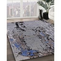 Mid-Century Modern Dark Gray Oriental Rug, urb2767