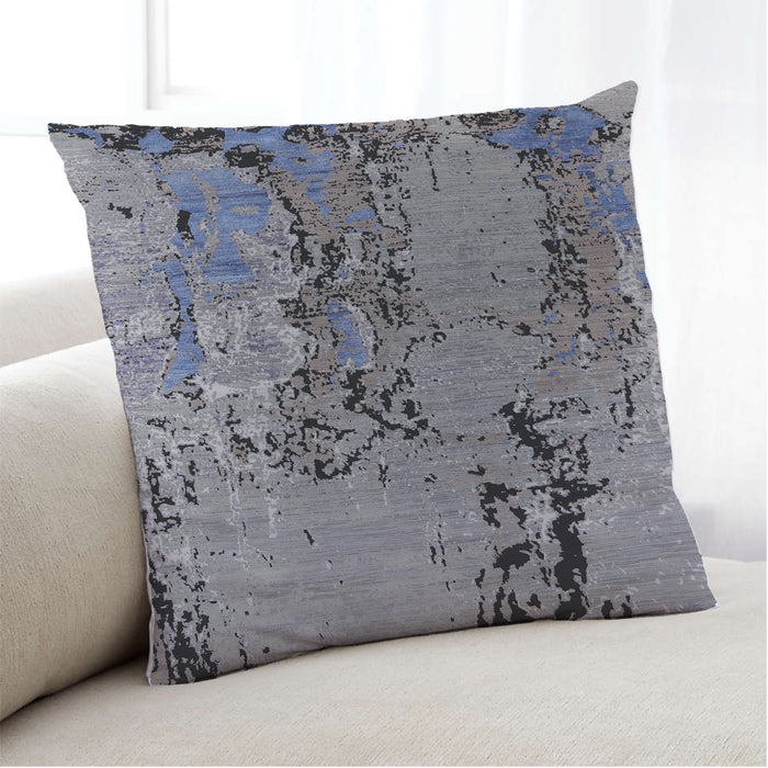 Lifestyle Image of Mid-Century Modern Urban Square Dark Gray Throw Pillow, 18 inch by 18 inch, pwurb2767