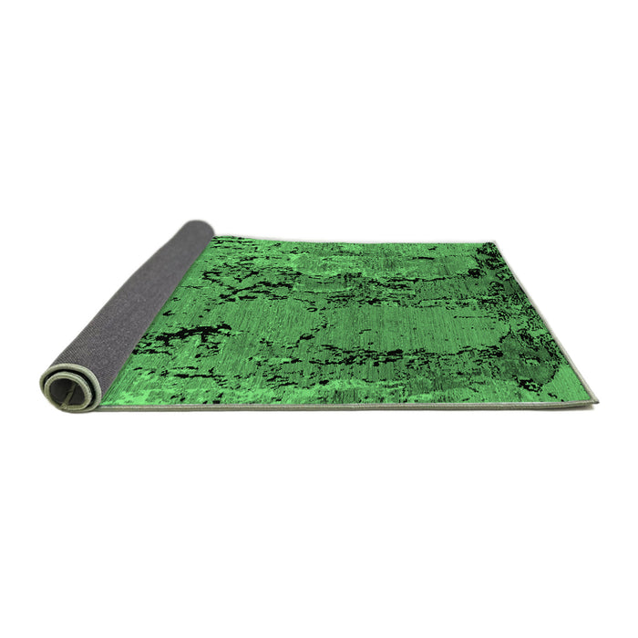 Sideview of Oriental Emerald Green Industrial Rug, urb2767emgrn