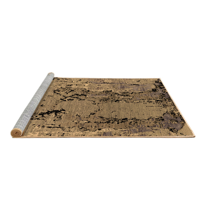 Sideview of Machine Washable Oriental Brown Industrial Rug, wshurb2767brn