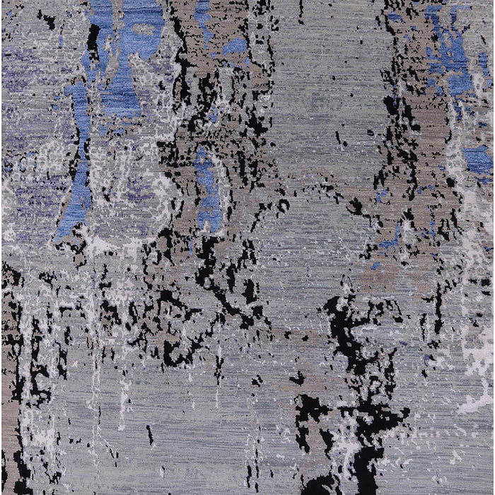 Mid-Century Modern Dark Gray Oriental Rug, urb2767