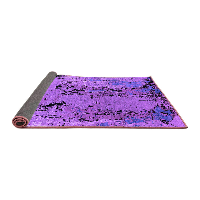 Sideview of Oriental Purple Industrial Rug, urb2767pur
