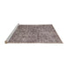 Sideview of Machine Washable Industrial Modern Puce Purple Rug, wshurb2768