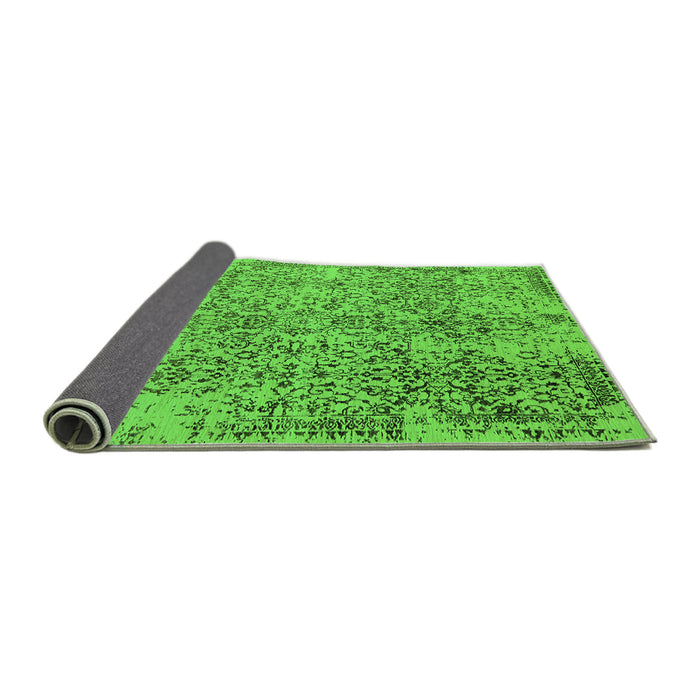 Sideview of Oriental Green Industrial Rug, urb2768grn