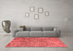 Industrial Red Washable Rugs