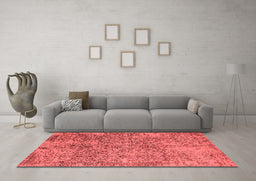 Industrial Red Washable Rugs