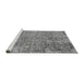 Sideview of Machine Washable Oriental Gray Industrial Rug, wshurb2768gry