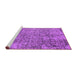 Sideview of Machine Washable Oriental Purple Industrial Area Rugs, wshurb2768pur