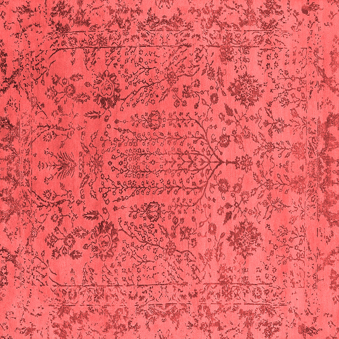 Machine Washable Oriental Red Industrial Rug, wshurb2769red
