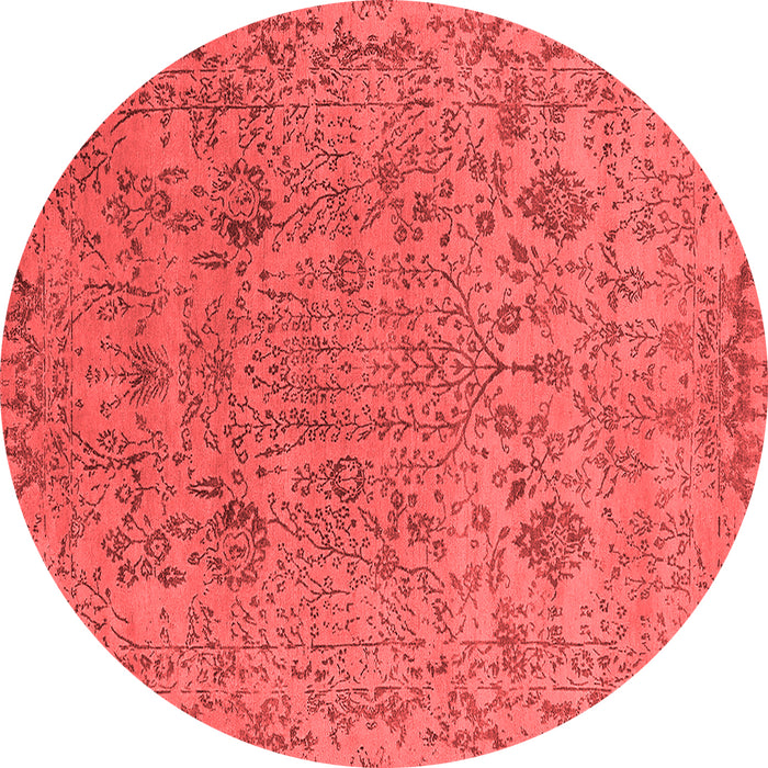 Machine Washable Oriental Red Industrial Rug, wshurb2769red
