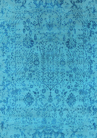 Oriental Light Blue Industrial Rug, urb2769lblu