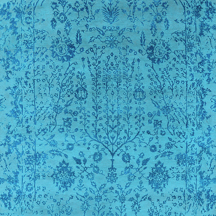 Oriental Light Blue Industrial Rug, urb2769lblu