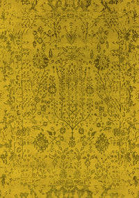 Oriental Yellow Industrial Rug, urb2769yw