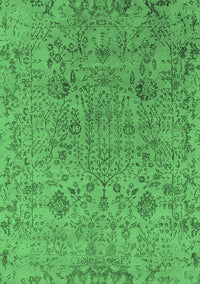 Oriental Emerald Green Industrial Rug, urb2769emgrn