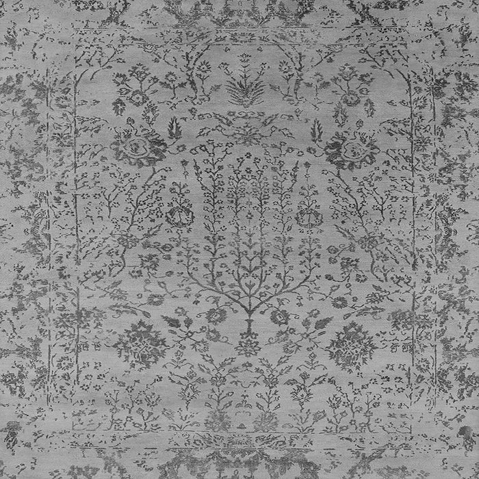 Square Oriental Gray Industrial Rug, urb2769gry