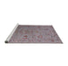 Sideview of Machine Washable Industrial Modern Dark Gray Rug, wshurb2770