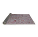 Sideview of Mid-Century Modern Dark Gray Oriental Rug, urb2770