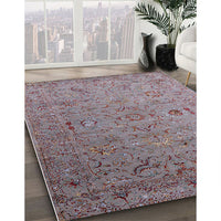 Mid-Century Modern Dark Gray Oriental Rug, urb2770