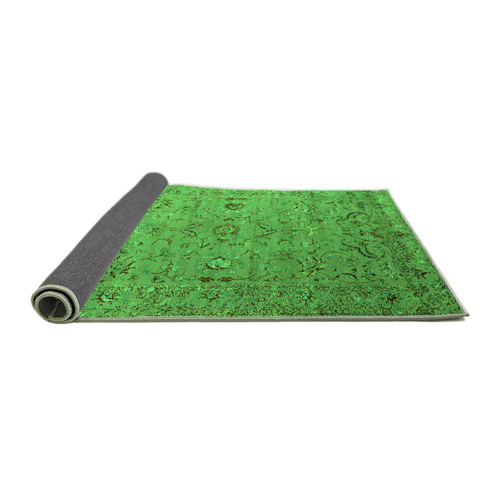 Sideview of Oriental Green Industrial Rug, urb2770grn