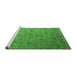 Sideview of Machine Washable Oriental Green Industrial Area Rugs, wshurb2770grn