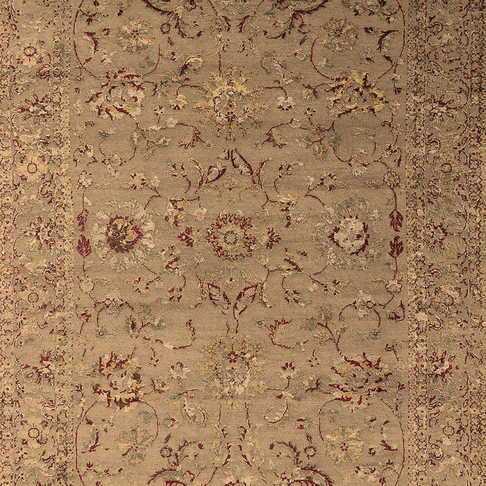 Machine Washable Oriental Brown Industrial Rug, wshurb2770brn